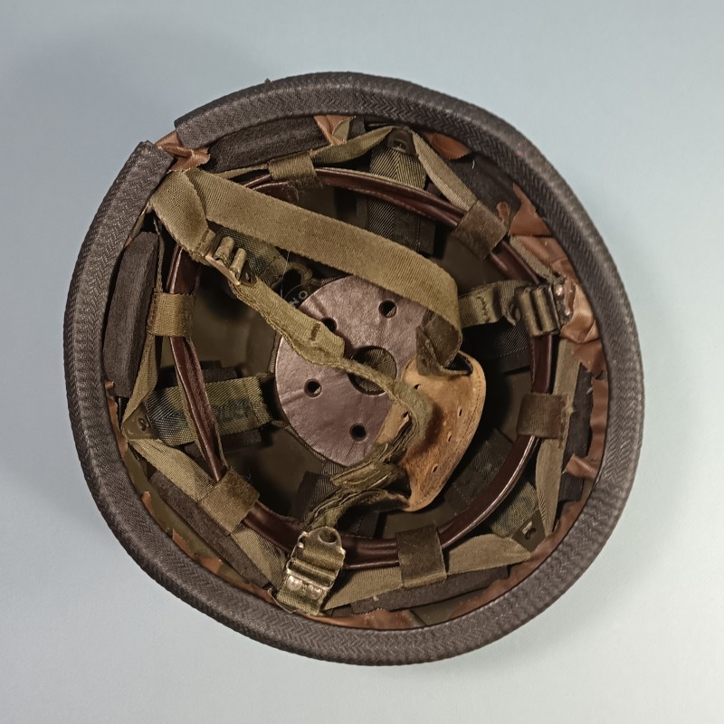 CASQUE F1 ARMEE FRANCAISE CAMOUFLE AVEC LA SALADE REGLEMENTAIRE + LUNETTE BOLLE LEGION ETRANGERE ET TTA